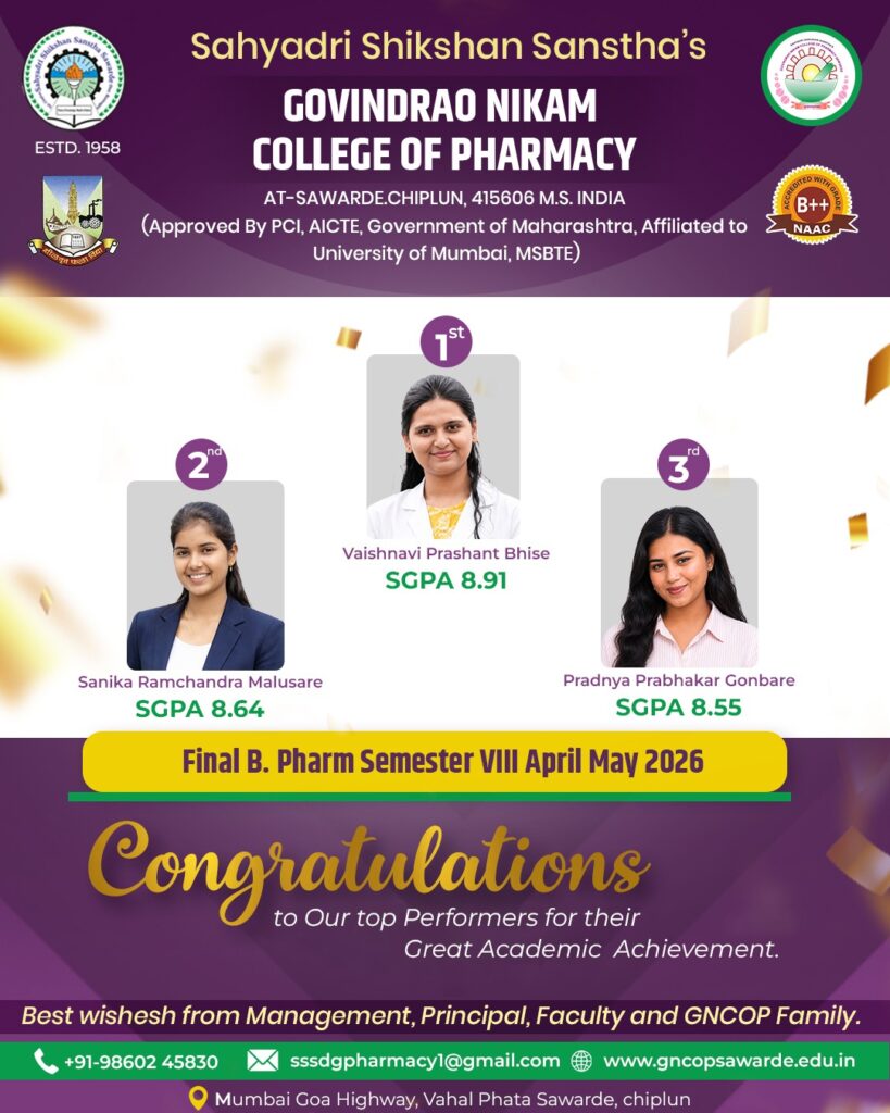 Academic Toppers 2025-26Sem-VIII