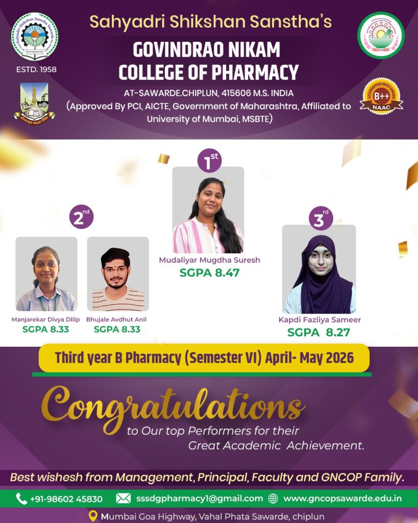 Academic Toppers 2025-26Sem-VI